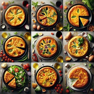 Diferentes tipos de tortillas de patatas